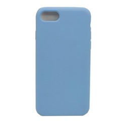 Чехол iPhone 7/8/SE (2020) Silicone Case №38 в упаковке Джинсовый Голубой
