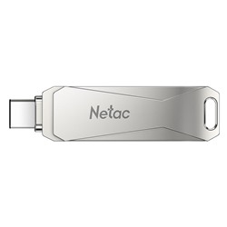 Флэш накопитель USB 64 Гб Netac U782C Dual 3.0 + Type C (silver) (210751)
