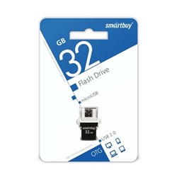 Флэш накопитель USB 32 Гб Smart Buy OTG Poko (black) (69490)