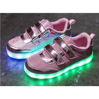 Светящиеся LED кроссовки для девочки A01rose