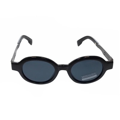 Стильные женские очки Rozelly вайфареры с овальными линзами в чёрной оправе.