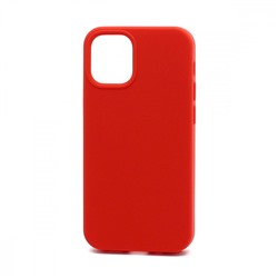 Чехол силиконовый iPhone 12 Pro Max Silicone Case без логотипа (полная защита) (014) красный