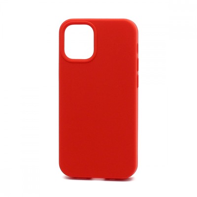 Чехол силиконовый iPhone 12 Pro Max Silicone Case без логотипа (полная защита) (014) красный