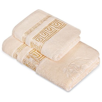 Махровое полотенце "Эллада"- крем 70*140 см. хлопок 100%