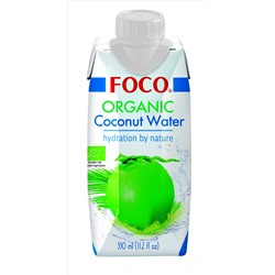 "FOCO" Органическая кокосовая вода "FOCO" 330 мл Tetra Pak( USDA organic)