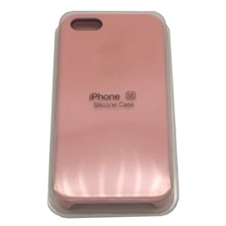 Чехол iPhone 5/5S/SE Silicone Case AA  силикон в упаковке розовый