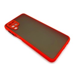 Чехол Samsung A12/M12 (2020) Противоударный Матовый Красный