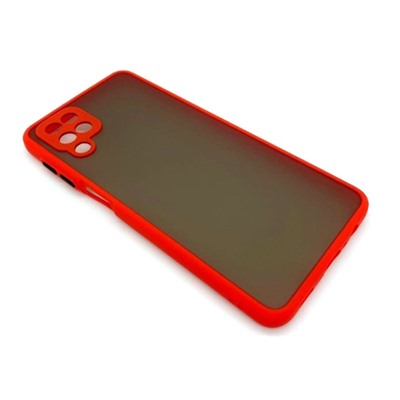 Чехол Samsung A12/M12 (2020) Противоударный Матовый Красный