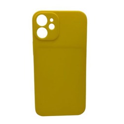 Чехол iPhone 12 Mini ( Full Camera) Силикон Матовый Желтый