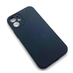 Чехол iPhone 12 Mini Silicone Case (Full Camera/No Logo) №28 Серая Сажа