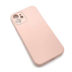 Чехол iPhone 12 Mini Silicone Case (Full Camera/No Logo) №04 Розовый Песок