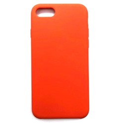 Чехол iPhone 7/8/SE (2020) Silicone Case №13 в упаковке Оранжевый красный