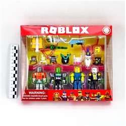 Roblox набор 4фигурки+аксессуары 7,5см New (Роблокс)(коробка)(№1830-C)