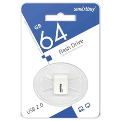 Флеш-накопитель USB 64GB Smart Buy Lara белый