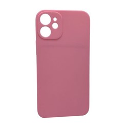 Чехол iPhone 12 Mini ( Full Camera) Силикон Матовый Розовый