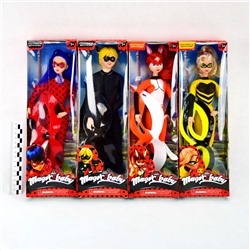 Кукла набор Леди Баг и Супер-Кот (Lady Bug) 30см 4вида (кукла+маска)(гнутся суставы)(№896)