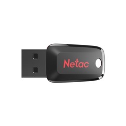 Флеш-накопитель USB 128GB Netac U197 mini чёрный/красный