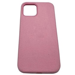 Чехол iPhone 12/12 Pro (6.1) Alcantara Case (без MagSafe) в упаковке Розовый