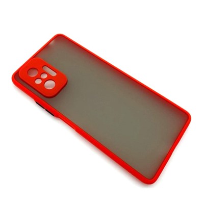 Чехол Xiaomi Redmi Note 10 Pro (2021) Противоударный Матовый Красный