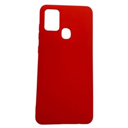 Чехол Samsung A21S (2020) Силикон Матовый Красный