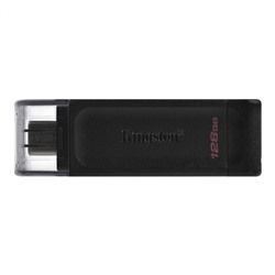 Флеш-накопитель USB 3.0 128GB Kingston DataTraveler 70 (Type C) чёрный