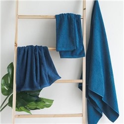Махровое полотенце "Светофор"-синий 50*90 см. хлопок 100%