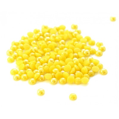 Стразы жемчужные 50 шт. перламутровые желтые №3