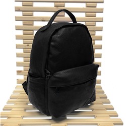 Вместительный рюкзак Like_Hero из матовой эко-кожи формата А4 черного цвета.