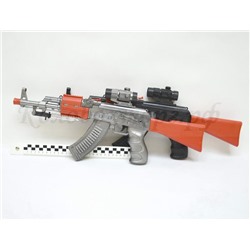 Автомат Toys AK-111(звук+подсветка) 2цвета(3*R6)(№AK-111)