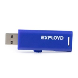 Флэш накопитель USB 64 Гб Exployd 580 (blue) (95044)