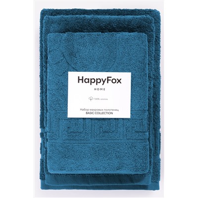 Happy Fox Home, Комплект махровых полотенец 3 шт Happy Fox Home