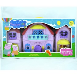 Peppa Pig-Свинка Пеппи Дом (дом+4 героя)(звук+свет)(№8805C)