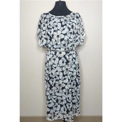 Платье Bazalini 4111 черно- белый