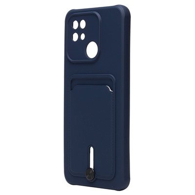 Чехол-накладка - SC304 с картхолдером для "Xiaomi Redmi 10C" (dark blue) (208523)