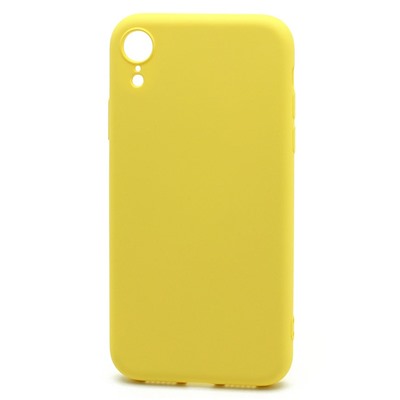 Чехол-накладка Silicone Case NEW ERA для Apple iPhone XR желтый