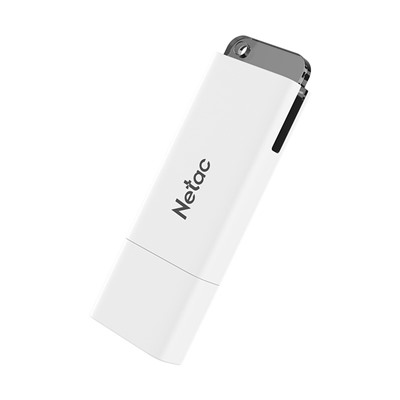Флеш-накопитель USB 64GB Netac U185 белый с LED индикатором