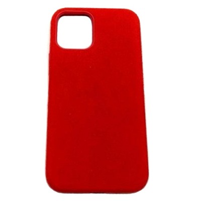 Чехол iPhone 12 Mini (5.4) Alcantara Case (без MagSafe) в упаковке Красный