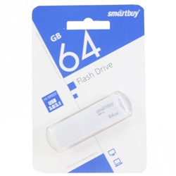 Флеш-накопитель USB 3.1 64GB Smart Buy Clue белый