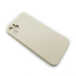 Чехол iPhone 11 Pro Max Silicone Case (Full Camera/No Logo) №20 Античный Белый