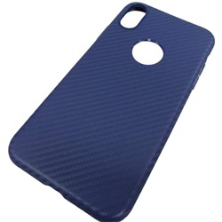 Задняя накладка Hoco Delicate shadow iPhone XS Max карбон синий*