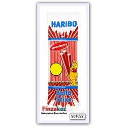 Мармеладные трубочки Haribo (клубничные) 140 гр