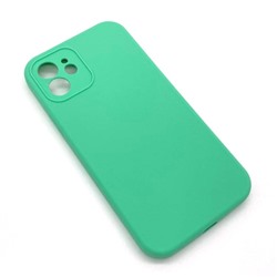 Чехол iPhone 12 Mini Silicone Case (Full Camera/No Logo) №25 Зеленый