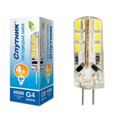 Лампочка светодиодная LED G4 4W/4000K/220V (уп.50/кор.1000)