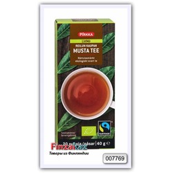 Чай чёрный органический Pirkka Luomu Reilun kaupan tee 20 пак