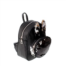 Стильный рюкзак Irlone_Viste из эко-кожи черного цвета.