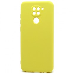 Чехол-накладка Silicone Case NEW ERA для Xiaomi Redmi Note 9 желтый