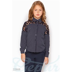 Контрастная детская блузка