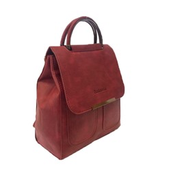 Креативный сумка-рюкзак Dan_Wein из эко-кожи цвета красного вина.