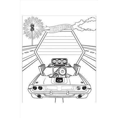 Hot wheels, Альбом для творчества с наклейками 13 стр. Hot wheels