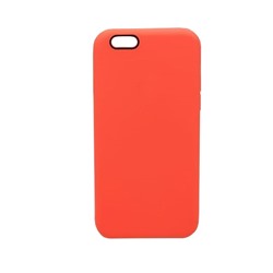 Чехол iPhone 6/6S Silicone Case №29 в упаковке Красный персик